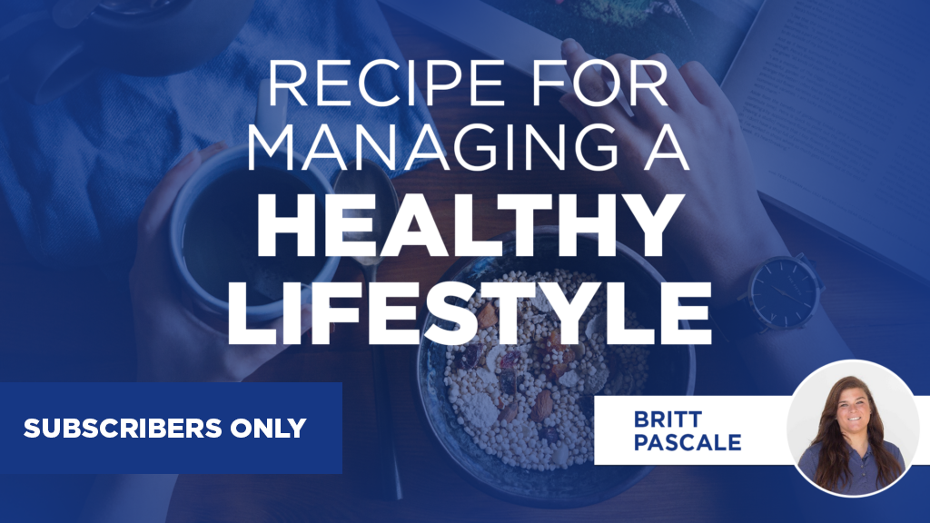 Recipe for Managing a Healthy Lifestyle Webinar Banner